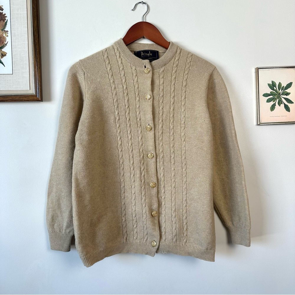 Vintage 1990’s Pringle of Scotland 100% Pure Lambswool Knit Cardigan